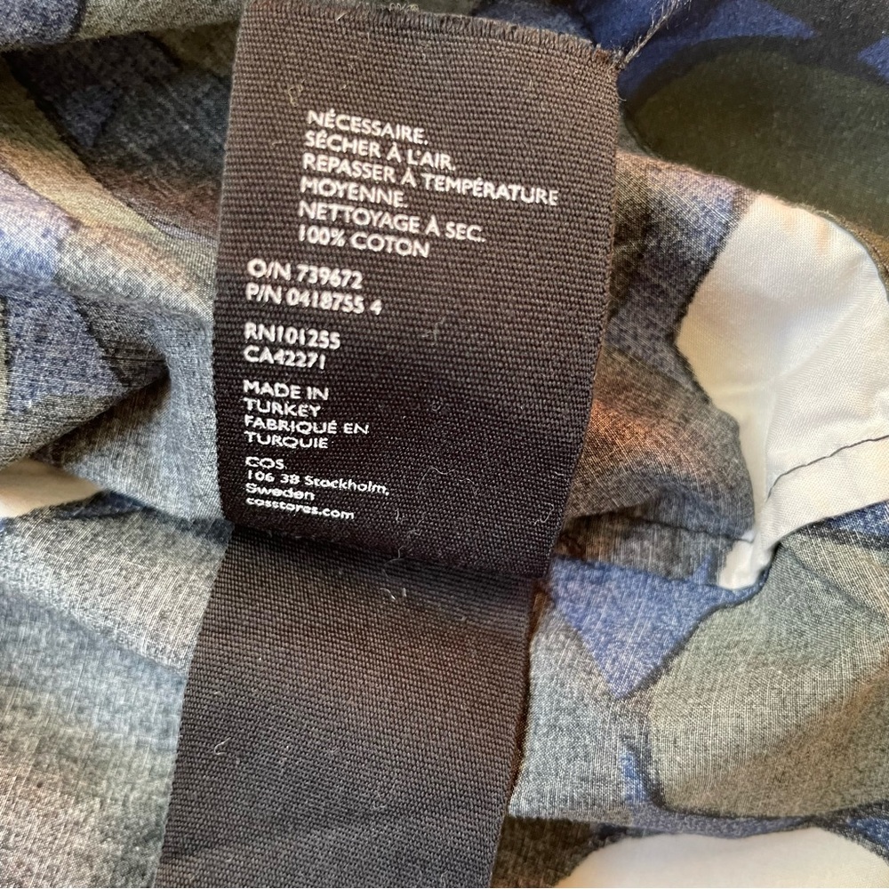 COS high-necked patterned blouse - Picture 11 of 11